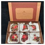 Balsam Hill Brilliant Bordeaux Matte Ornament Set