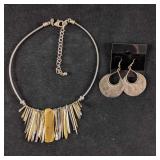 Chico's Necklace With Earrings