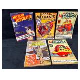 5 1930s 'Modern Mechanix' 'Mechanix Illustrated'