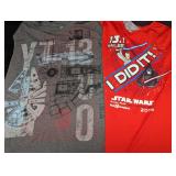 2 Star Wars Men's XL Shirt Millennium Falcon & Run