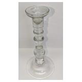 Vintage Clear Glass 10' Candlestick Holder B
