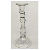 Vintage Clear Glass 10' Candlestick Holder