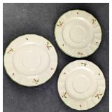 3 Retired Nova Studios Holiday Season Saucers