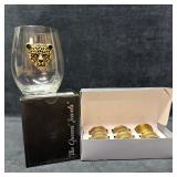 Williams Sonoma Brass Finish Pantry Napkin Rings a