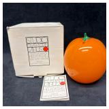 Hanne Dreutler Studio Ahus Swedish Art Glass Orang