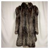 Fox Fur Coat Natural Dark Gray Hue FurJJ