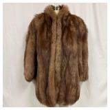 Brown Fox Fur Coat Long Medium Length FurEE
