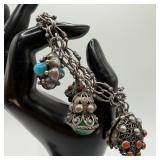 Pill Box Type Fob Charm Etruscan Revival Style 800