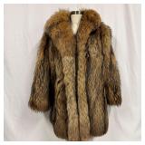 Tanuki Japanese Raccoon Dog Fur Coat FurHH