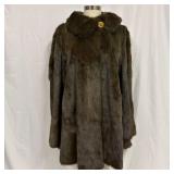 Statement Button Natural Fur Coat FurB2
