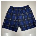 Burberry London Blue Plaid Swim Shorts Mens Large