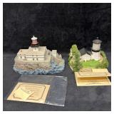 Harbour Lights Oregon Lighthouse Figurines Pair