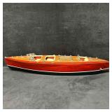 Handcrafted Chris Craft Triple Cockpit Model Woode