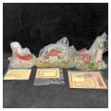 3 Piece Set Harbour Lights Michigan Lighthouse Fig