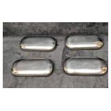 Vintage Reflective Metallic Eye Glass Case Lot Of