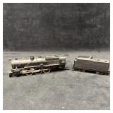 Metal HO Scale Steam Locomotive and Tender