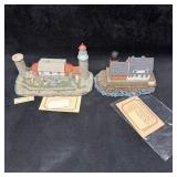 Set of Harbour Lights Maine Lighthouse Figurines M