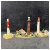 Three Harbour Lights New Jersey Lighthouse Figurin