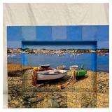 Robert Stein Mixed Media Relief Cadaques Boats Fra