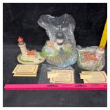 3 Harbour Lights Washington Lighthouse Figurines C