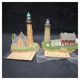 Harbour Lights Ohio Lighthouse Figurines Set Cleve