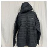 Columbia Omni-Heat Black Hooded Puffer Jacket Size