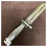 Unmarked Bayonet with Matching Scabbard Sheath Bla
