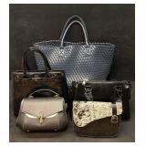 Blue and Black Womens Leather Fashion Bag Collecti