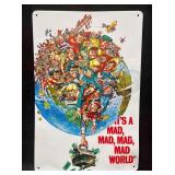 Retro Metal Tin 'It's A Mad Mad Mad World Movie Si