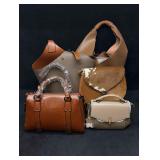 Brown Womens Leather Fashion Bags Collection A