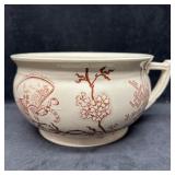 Oriental Pattern Chamber Pot Bowl DB and Co Potter
