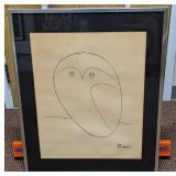 Framed Pablo Picasso Modern Classics Owl Art Print