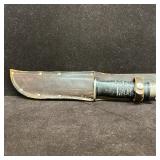 Cattaraugus 225Q Hunting Knife with Brown Leather
