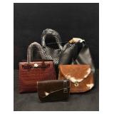 Black and Brown Womens Leather Fashion Bags Collec