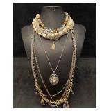 5pc Mixed Metals Timeless Necklace Set