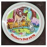 Schmid Disney Mother's Day 1978 Bambi Plate