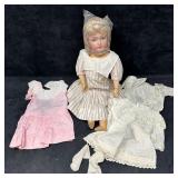 Antique German Bisque Head Doll with Composition B
