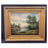 JB Framed Original Oil On Canvas By W. Eddie (R73)