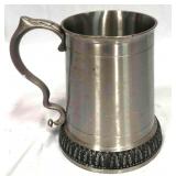 Pewter Pint Tankard With Thistle Handle