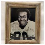 Lem Barney Signed and Inscribed Photograph to Mich