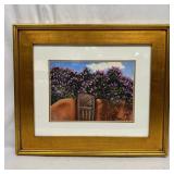 Shirley Lynn Watercolor Southwestern Gate Signed F