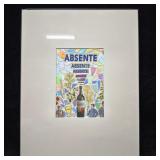 Absente Le Bon Reve Mixed Media Collage Signed Mic