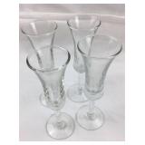 Set of 4 Stemmed Cordial/Sherry Glasses, by Libby