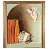 Framed Original Irmgard Arvin Curious Dove