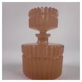 Faceted Pink Glass Rosaline Art Deco Style Irice I