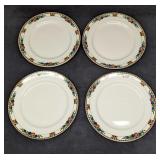 4 Maddock & Sons China Autumn Fruit Dinner Plates