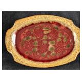 Vintage Ray Studio Pottery Oval Serving Tray