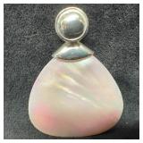 Rage Sterling Silver Mother of Pearl Pink Hue Pend