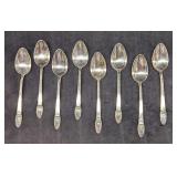 8 Vintage Rogers Bros First Love Soup Spoons