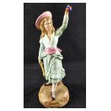 Vintage Ernst Bohne Porcelain Young Girl W Ball